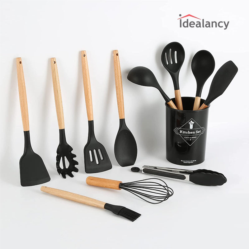 12-Piece Silicone Kitchen Utensil Set