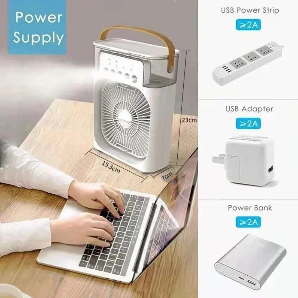 Portable 3 In 1 Fan Air Conditioner