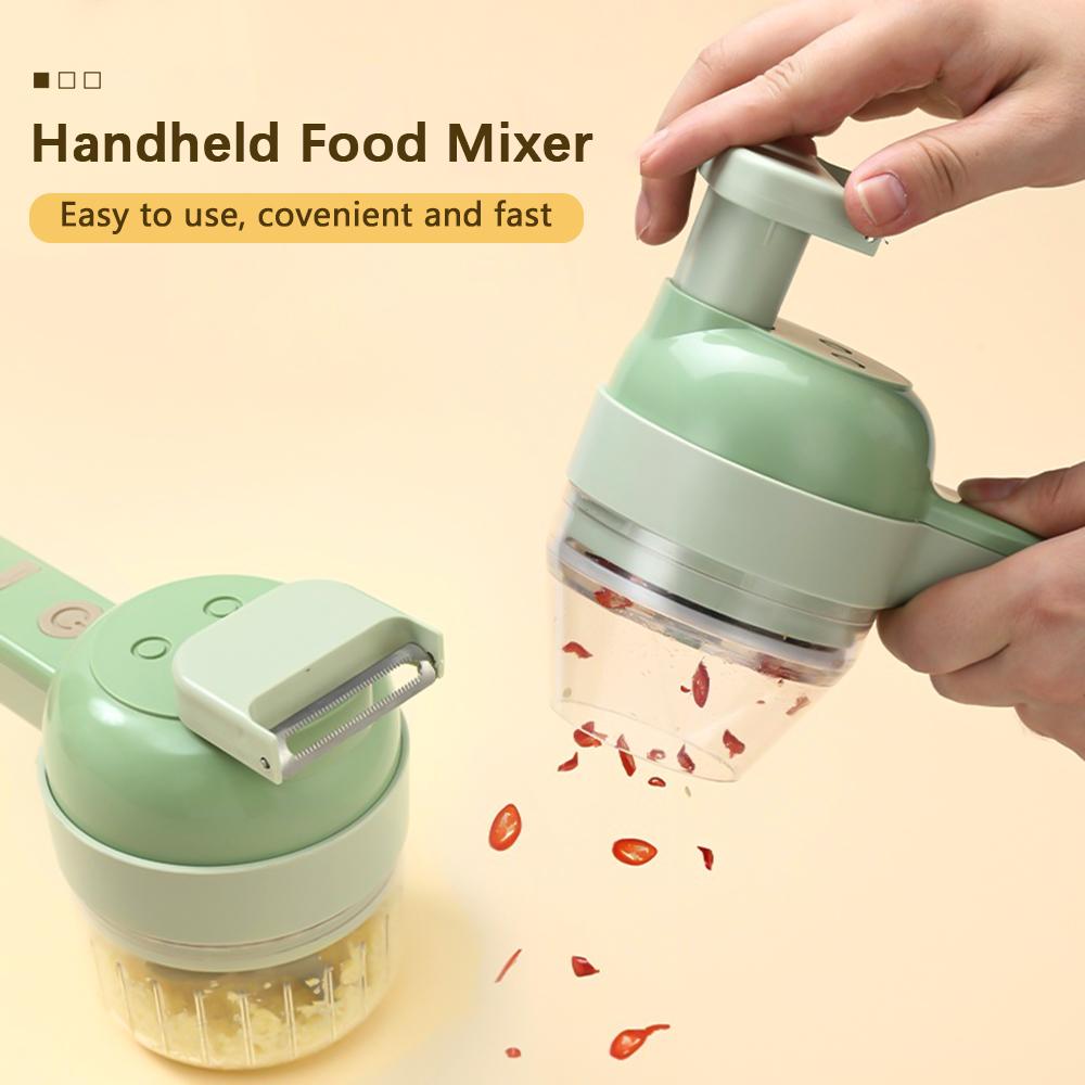 4 In 1 Rechargeable Vegetable Cutter Chopper