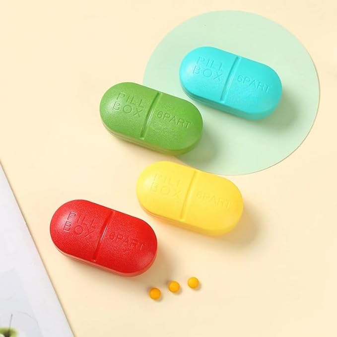 Daily Pill Box Foldable Tablet Storage