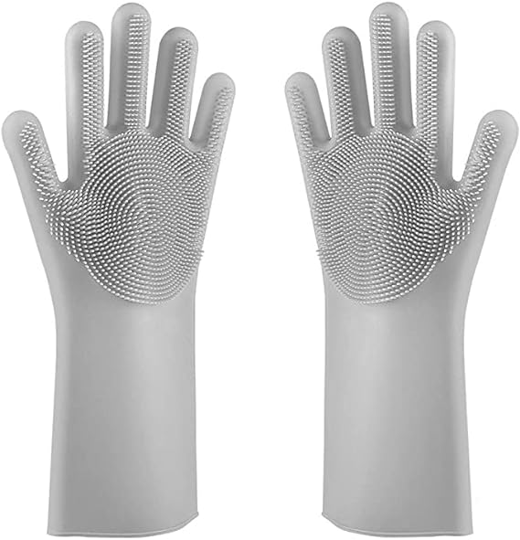 Silicone Washing Hand Gloves (PAIR)