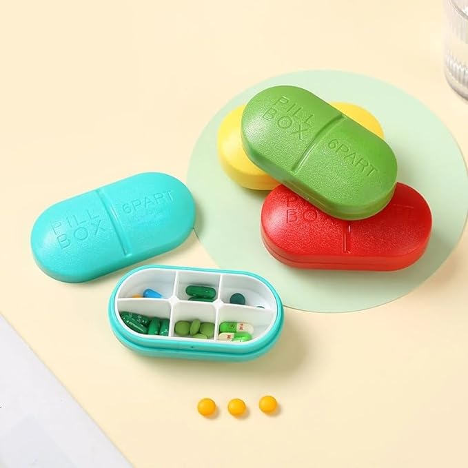 Daily Pill Box Foldable Tablet Storage