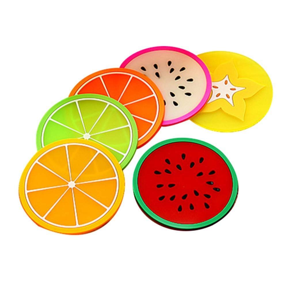 6 Pcs Silicone Fruit Mat Non-Slip