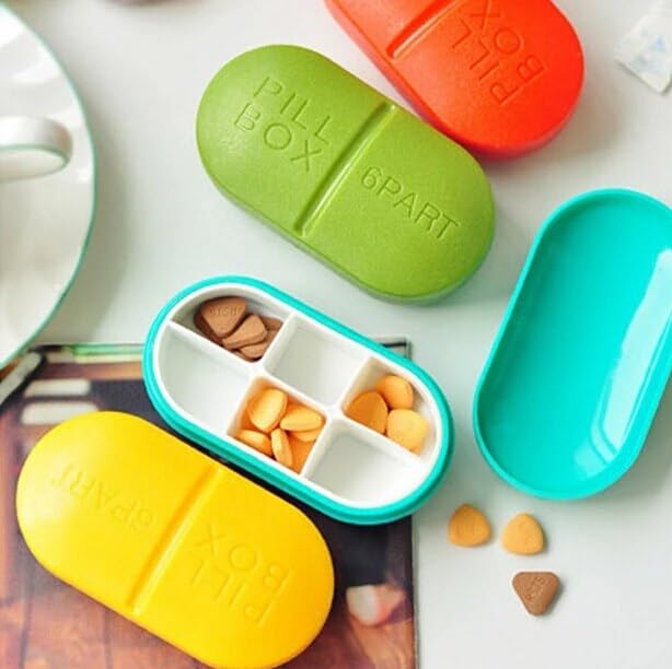 Daily Pill Box Foldable Tablet Storage