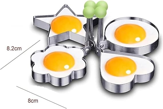 Egg Molds Stainless Steel 4 Pcs Set For Kitchen