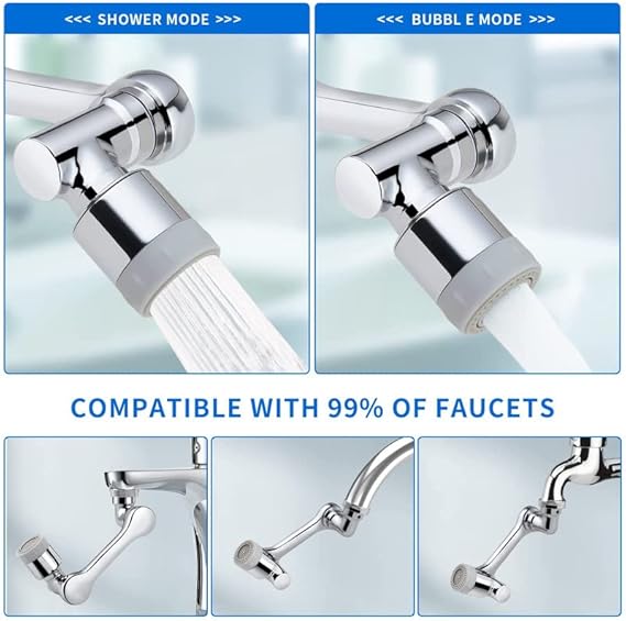 Universal Splash Filter Faucet Rotating