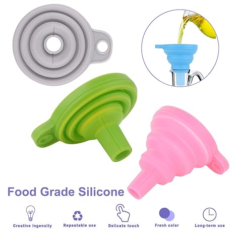 Collapsible Silicone Funnel