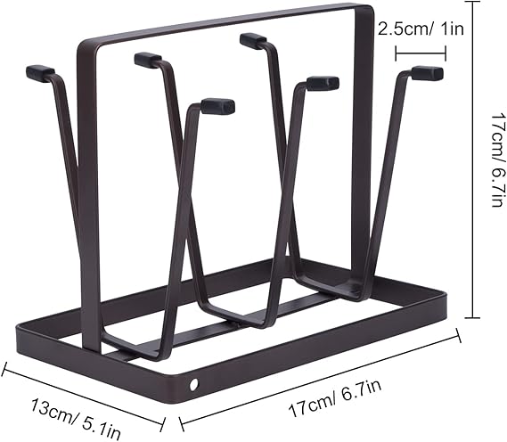 Iron Glass Stand And Cup Holder