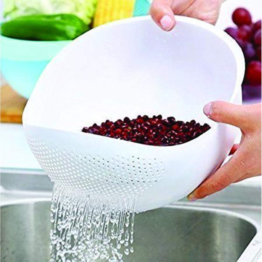 Plastic Assorted Rice Strainer Bowl