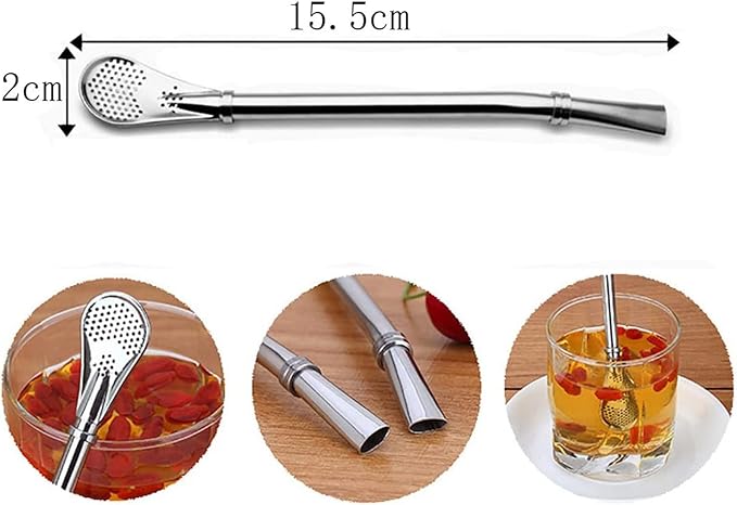 Stainless Steel Handle Filter Spoon