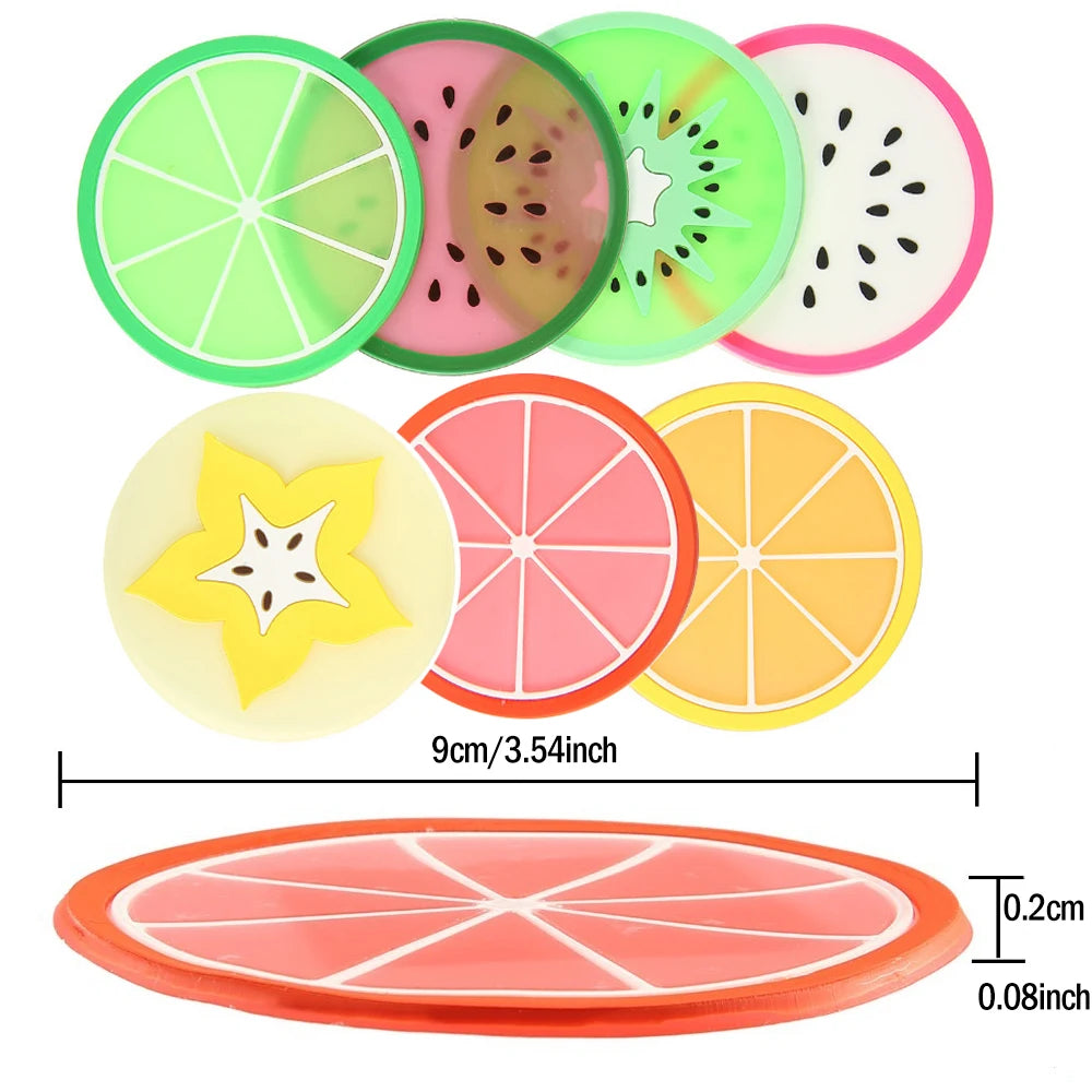 6 Pcs Silicone Fruit Mat Non-Slip