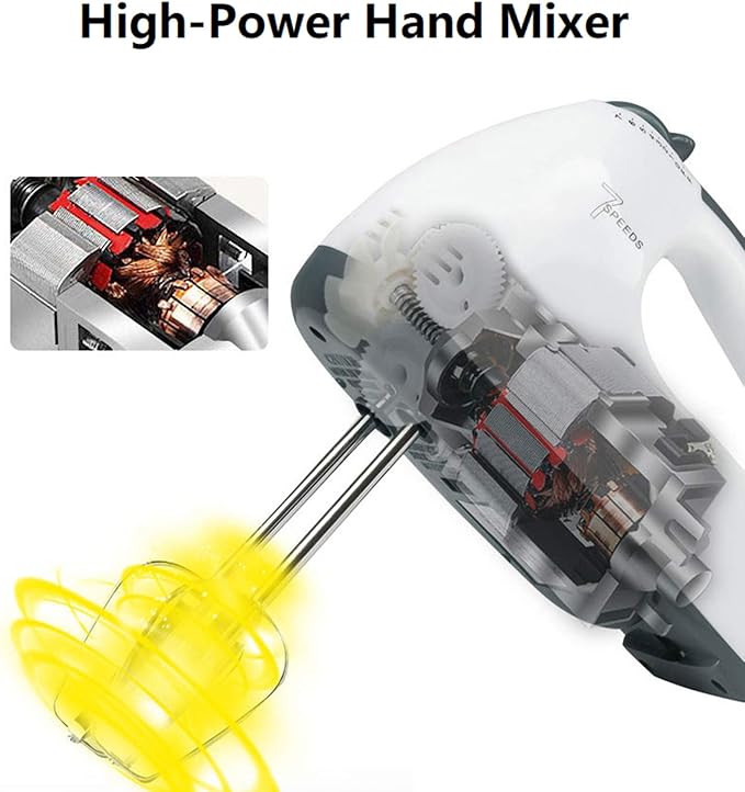 Super Electric Hand Mixer Beater - Scarlet