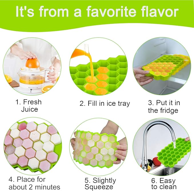 Silicone Honeycomb Ice Mold Tray