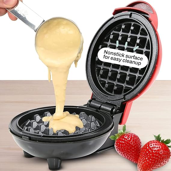 Round Waffle Maker Grill Machine