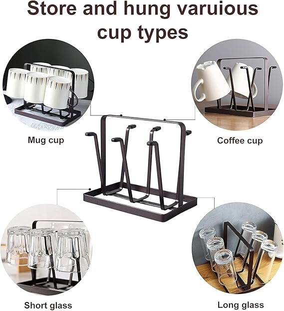 Iron Glass Stand And Cup Holder