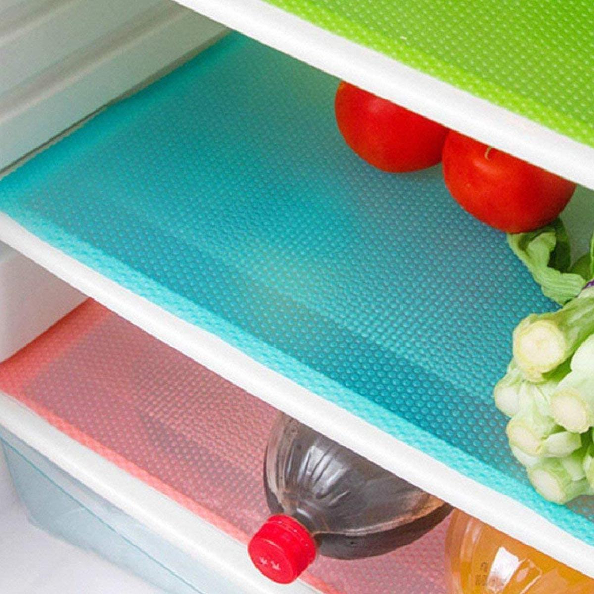 4 Pcs Fridge/Drawers Silicon Mat