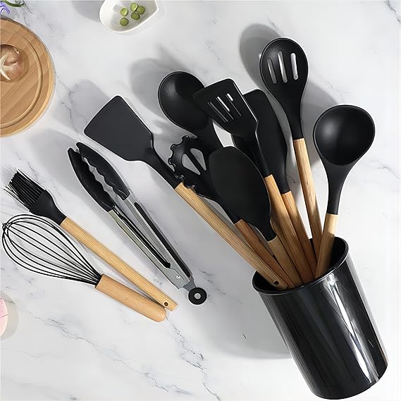 12-Piece Silicone Kitchen Utensil Set