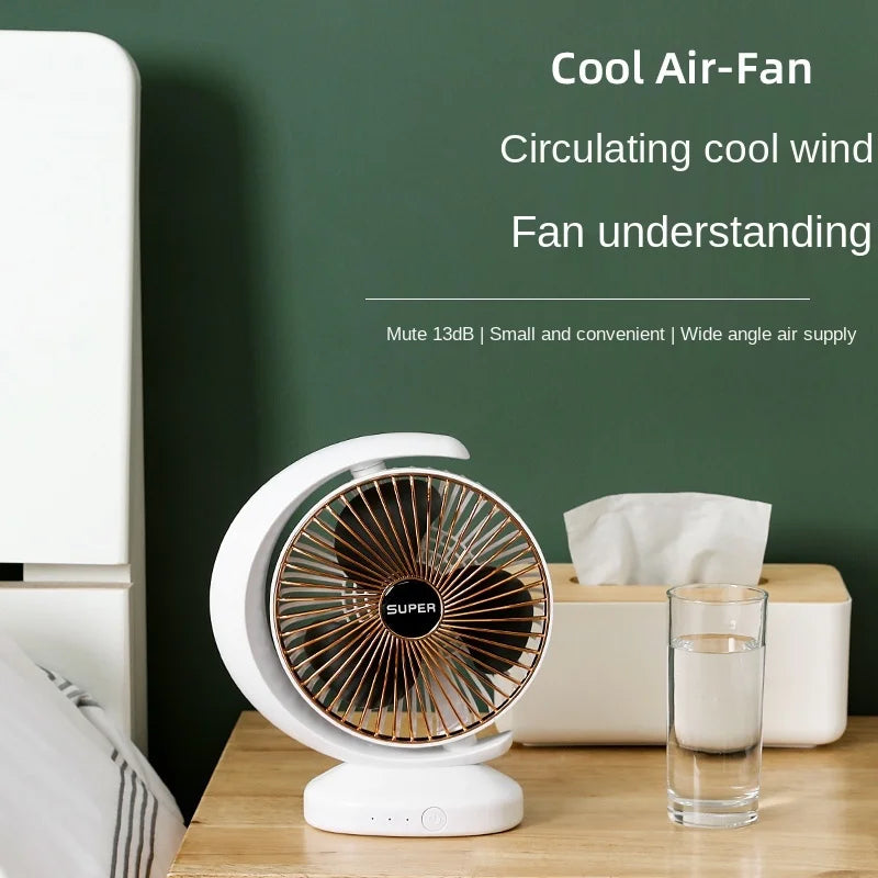 New Globe Shaped Air Circulation Fan Desktop USB Charging Fan