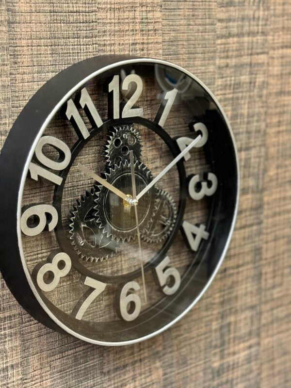 Black Silver Clock