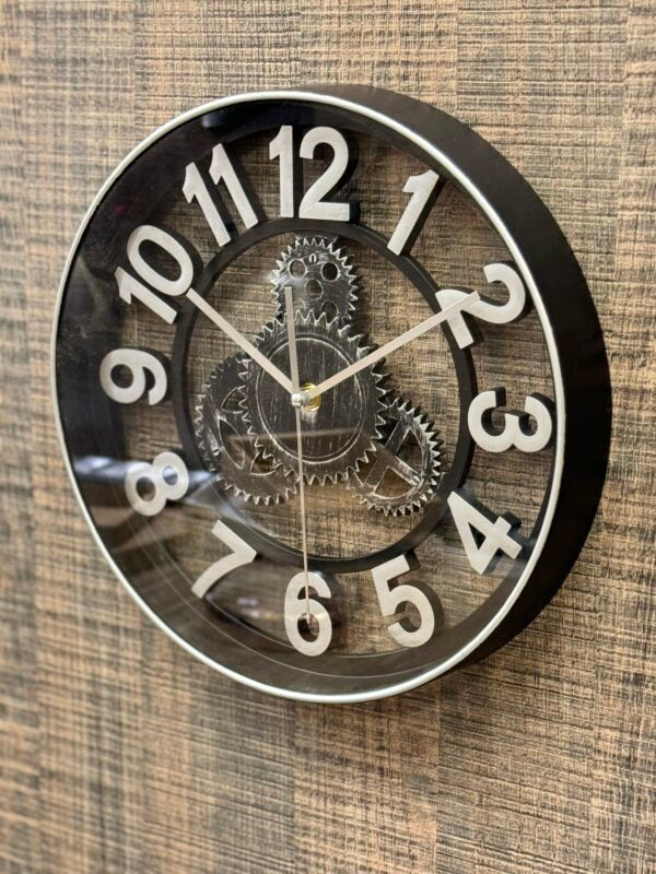 Black Silver Clock