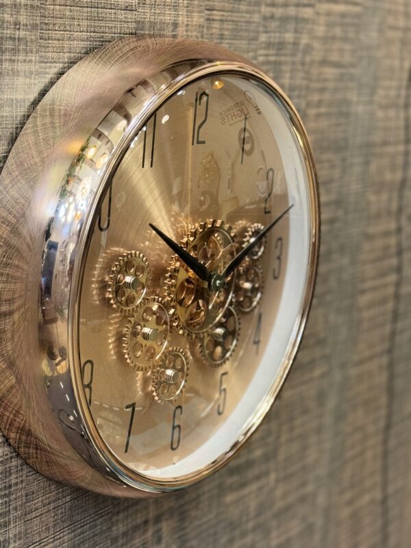 Rose Gold Mechanical Clock