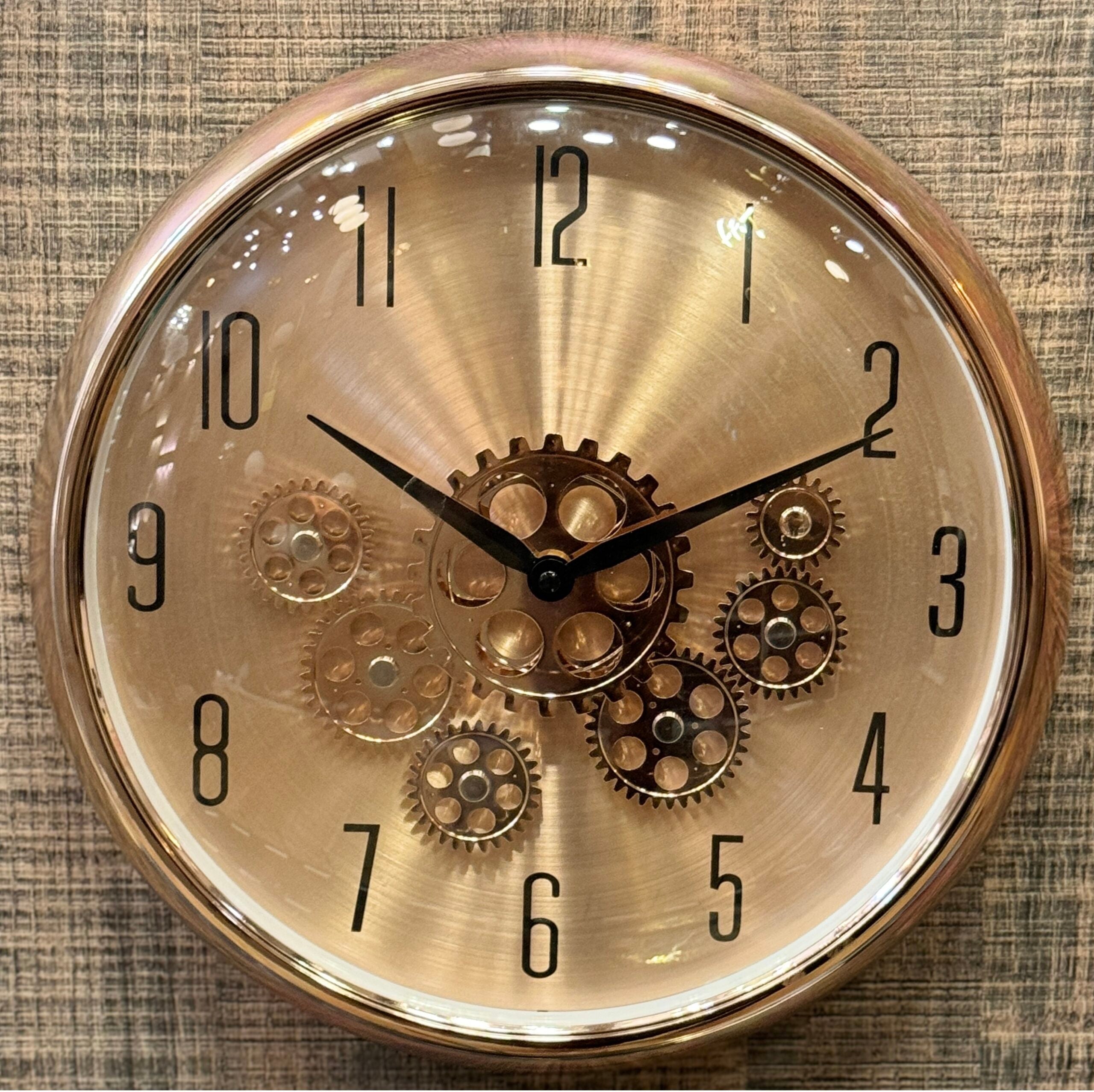 Rose Gold Mechanical Clock