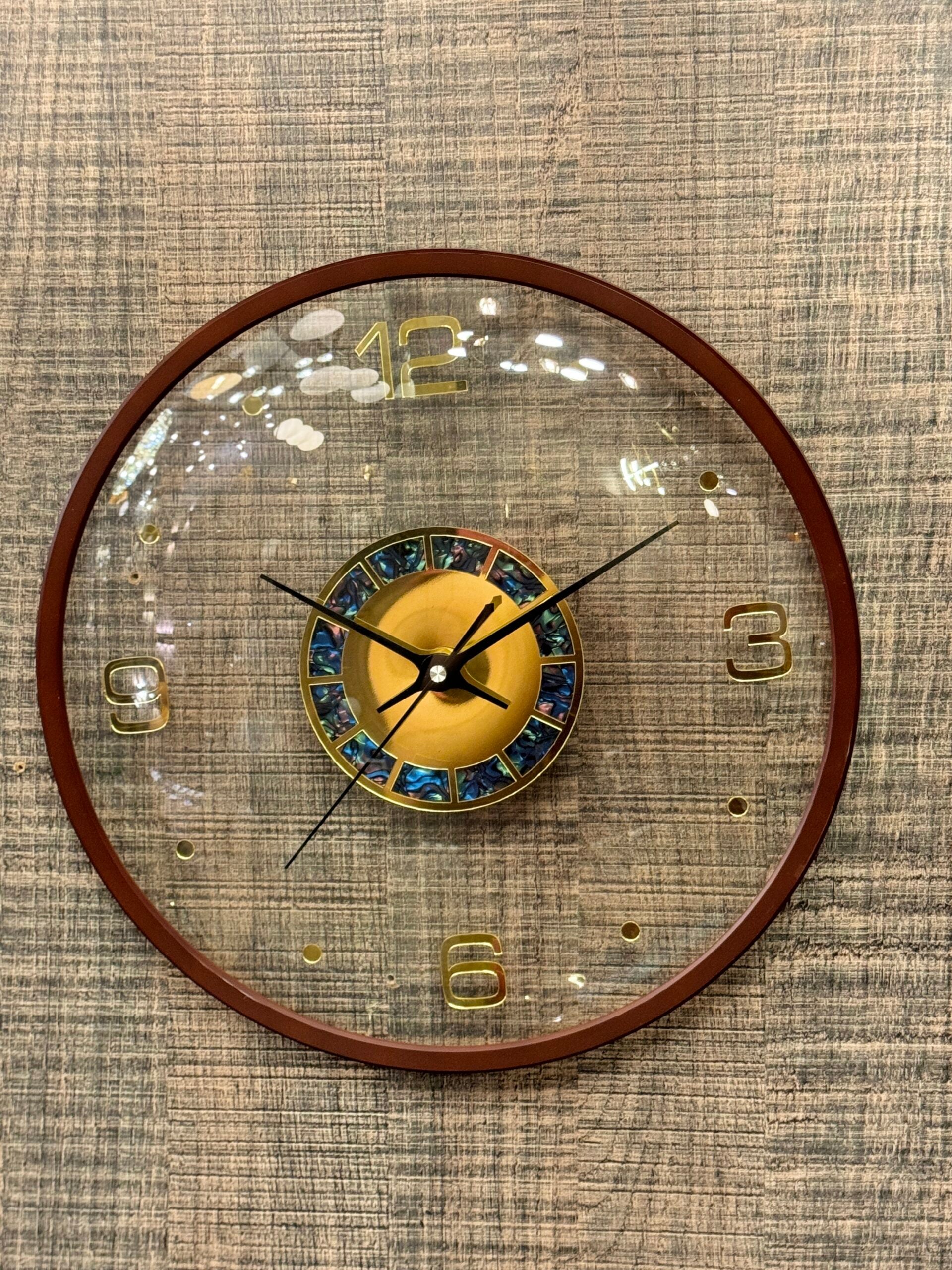 Transparent Glass Clock