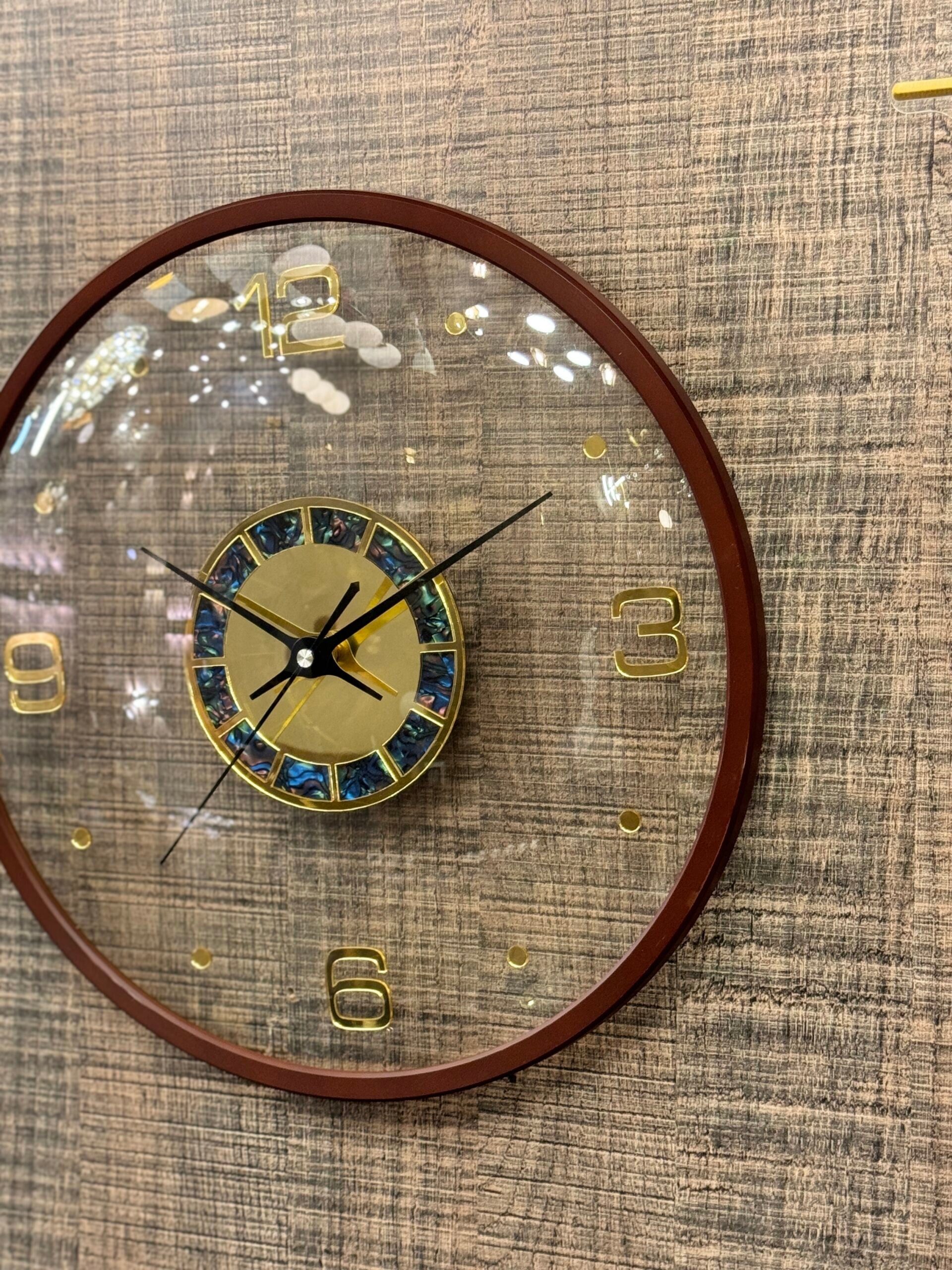 Transparent Glass Clock