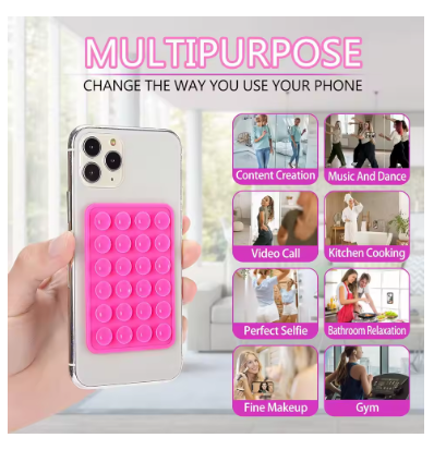 24 Silicone Strong Double-sided Suction Cup Anti SlipSilicone Suction Cups For Mobile Phones