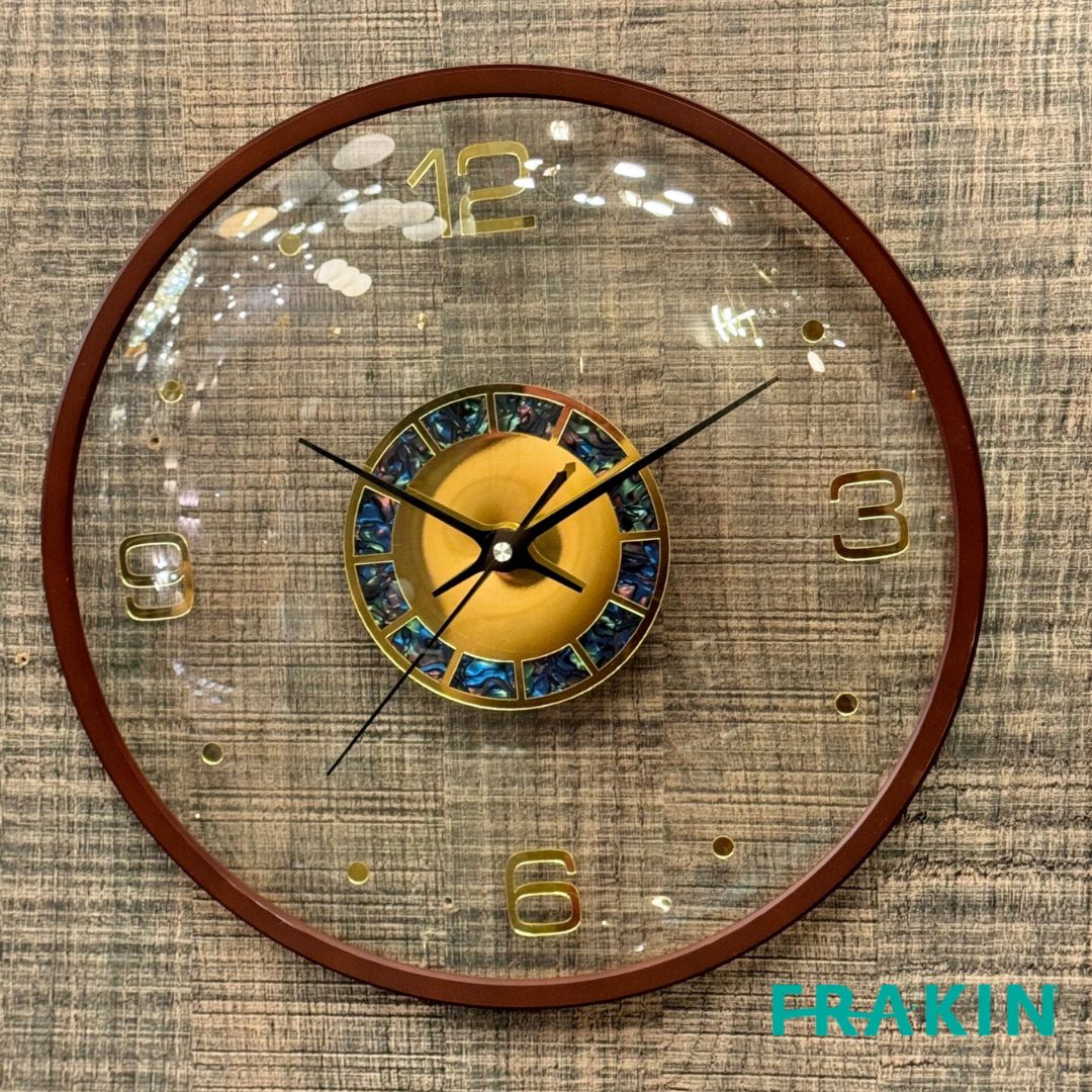 Transparent Glass Clock