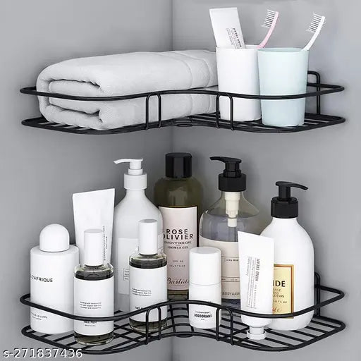 1pc Iron Bathroom Shelf