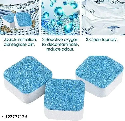 12Pcs Washing Machine Cleaning Tablet