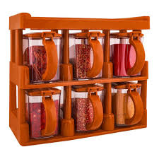 Master Chef Spice Rack With 6 Jars Set