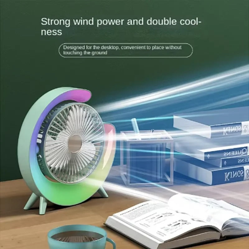 Round Shape Fan with RGB led