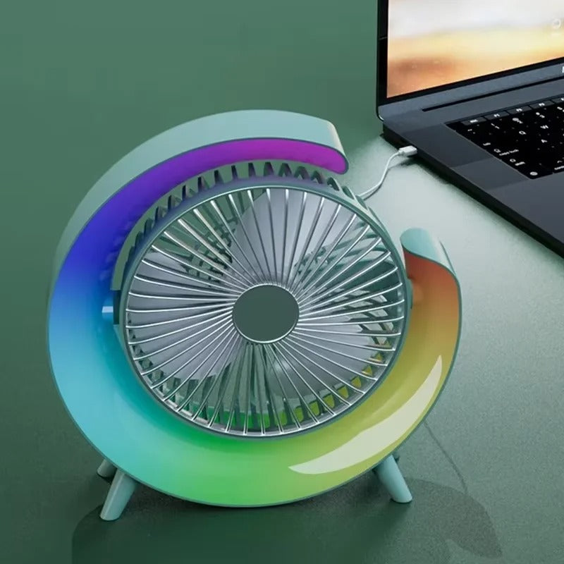 Round Shape Fan with RGB led