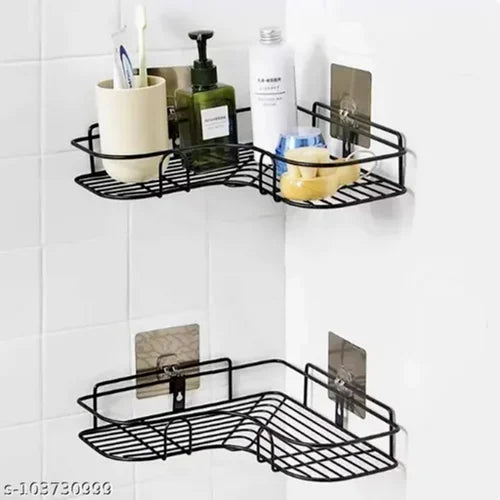 1pc Iron Bathroom Shelf